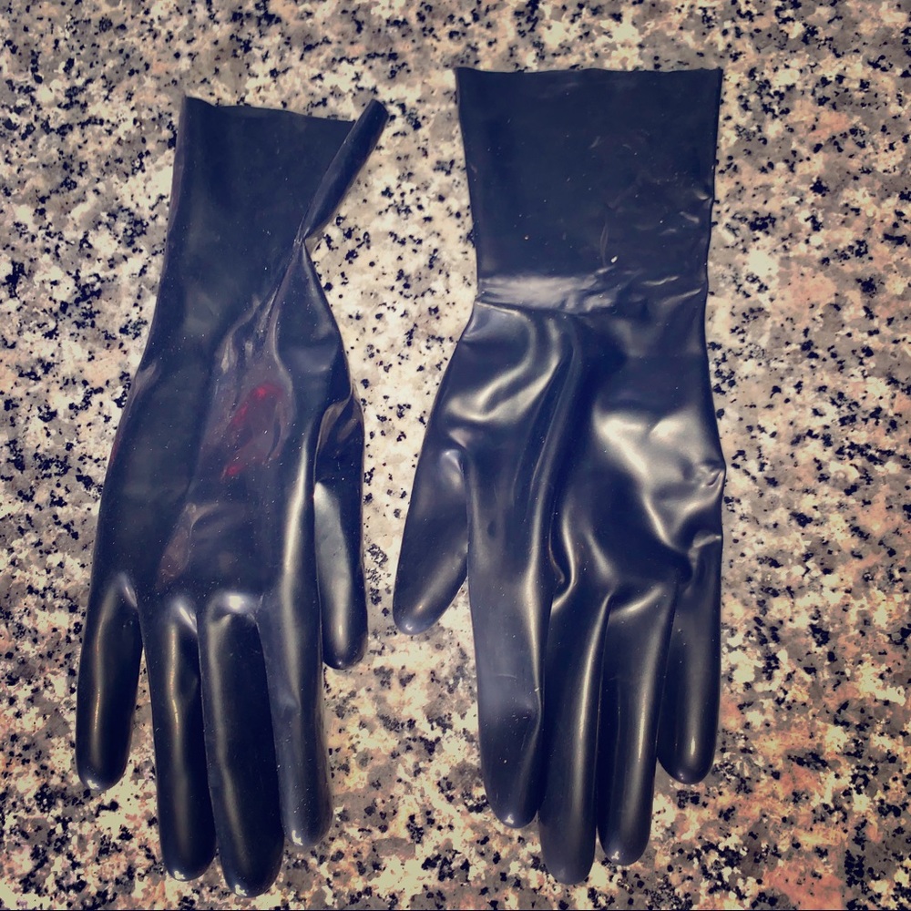 Custom made latex gloves